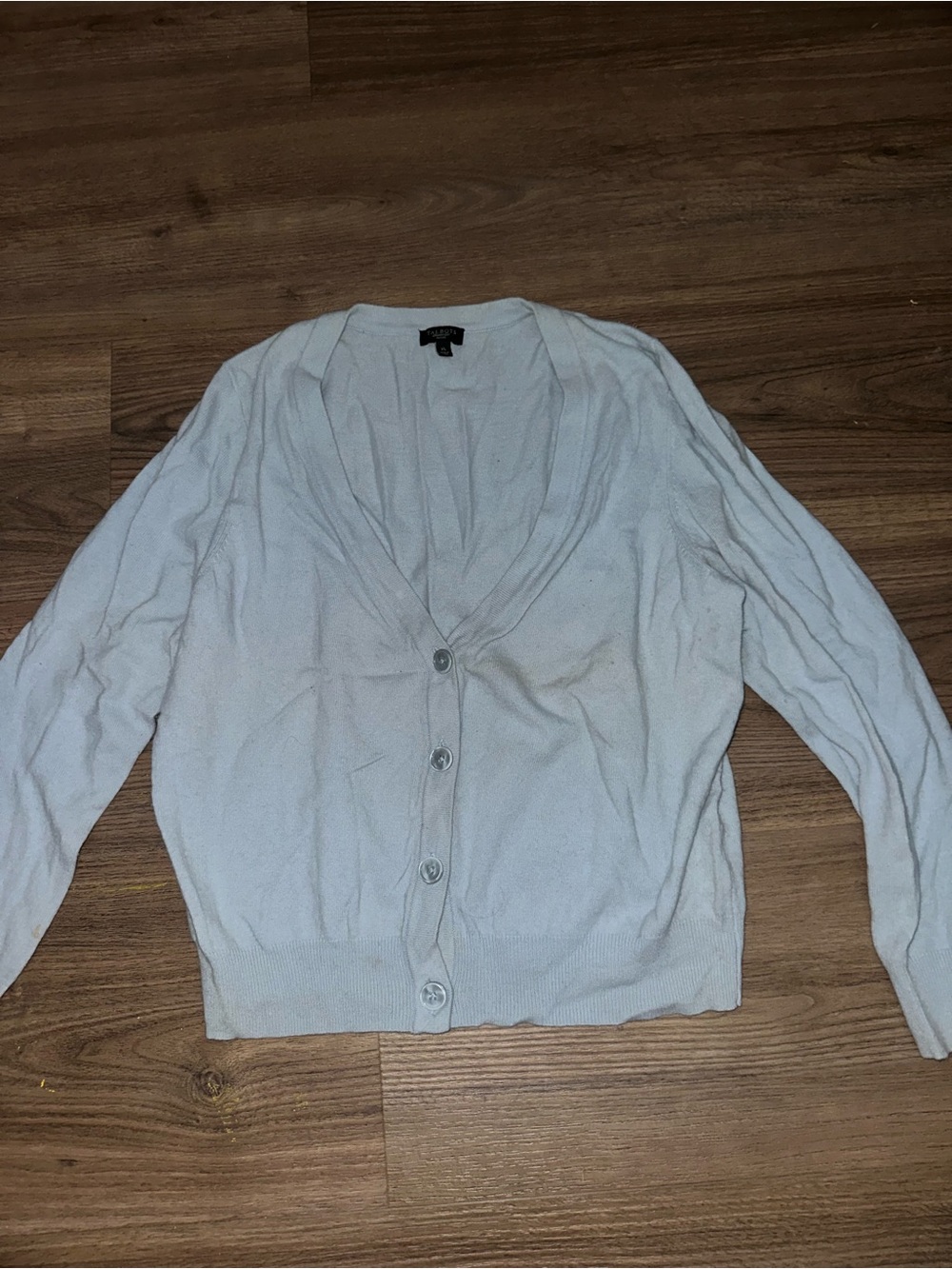 Talbots Wool Light Blue Cardigan. xL